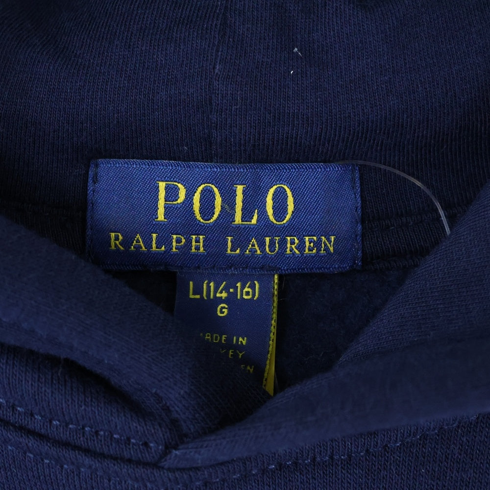 POLO RALPH LAUREN(ポロラルフローレン) Polo ベア フリースフーディ プルオーバースウェットパーカー キッズ レディース ブルー