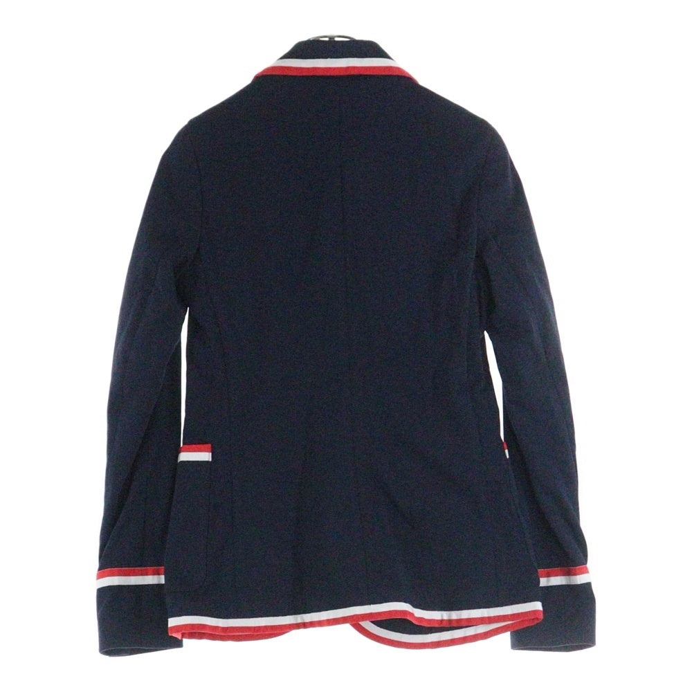 POLO RALPH LAUREN(ポロラルフローレン) グログラントリム テリー ブレザー コットン テーラードジャケット ブルー/レッド/ホワイト