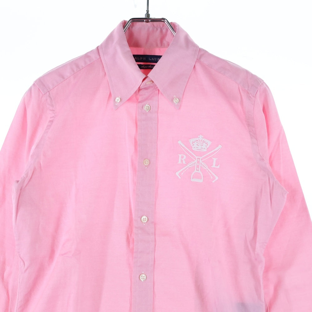 RALPH LAUREN(ラルフローレン) ロゴエンブロイダリー ボタンダウン 長袖シャツ ピンク