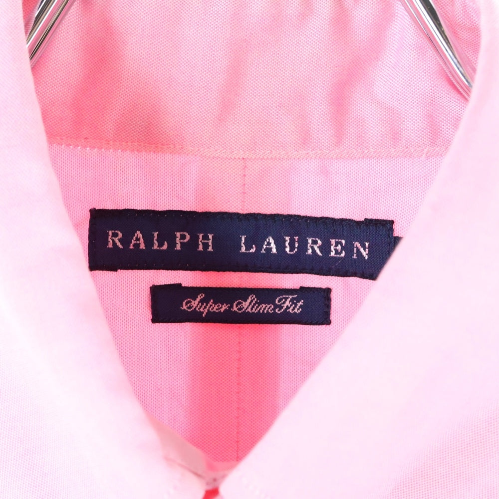 RALPH LAUREN(ラルフローレン) ロゴエンブロイダリー ボタンダウン 長袖シャツ ピンク