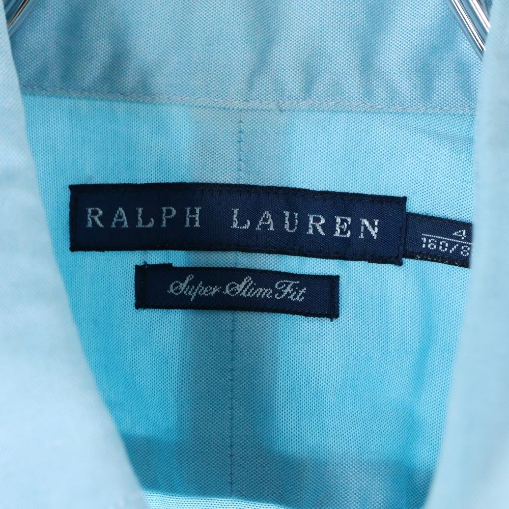 RALPH LAUREN(ラルフローレン) ロゴエンブロイダリー ボタンダウン 長袖シャツ ブルー