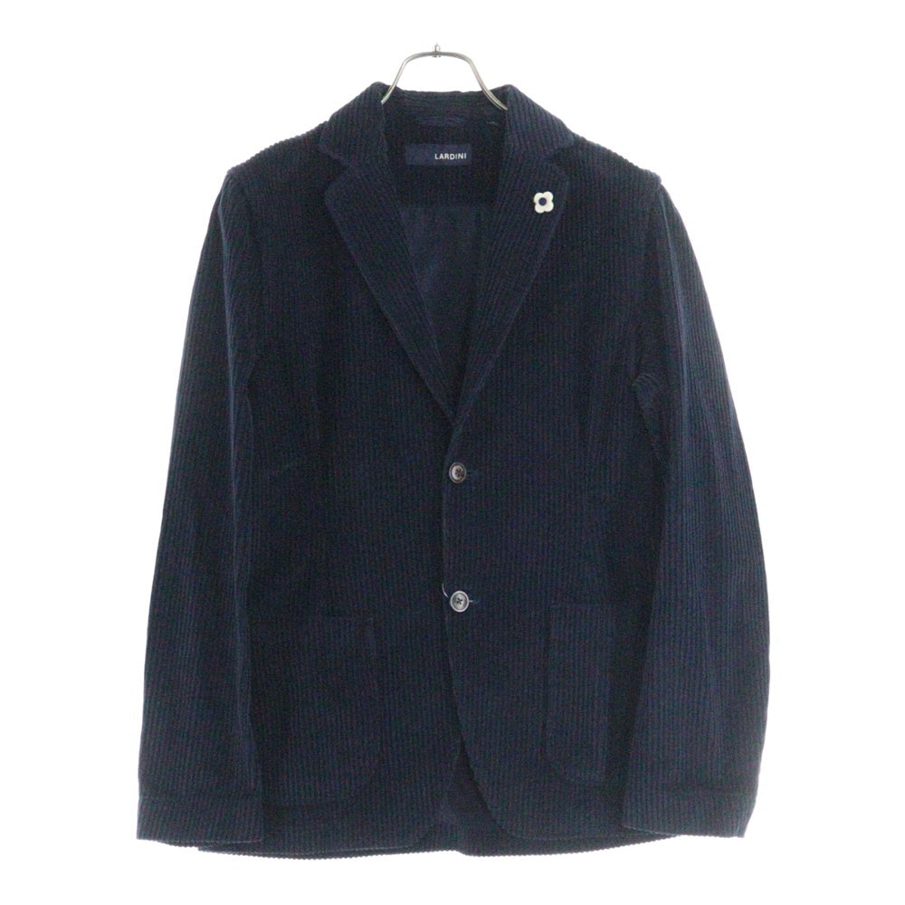 LARDINI(ラルディーニ) コーデュロイ 2B コットンテーラードジャケット ネイビー JQAMAJ