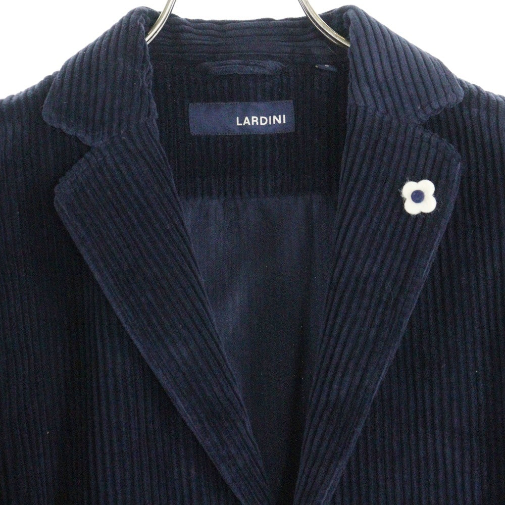 LARDINI(ラルディーニ) コーデュロイ 2B コットンテーラードジャケット ネイビー JQAMAJ
