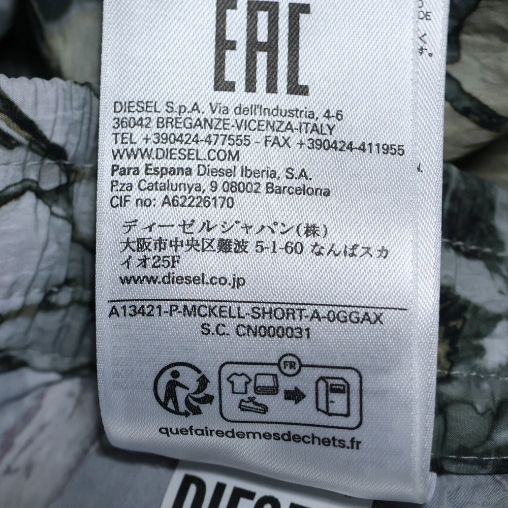 DIESEL(ディーゼル) P-MCKELL-SHORT-A 総柄ショーツ ハーフパンツ ホワイト