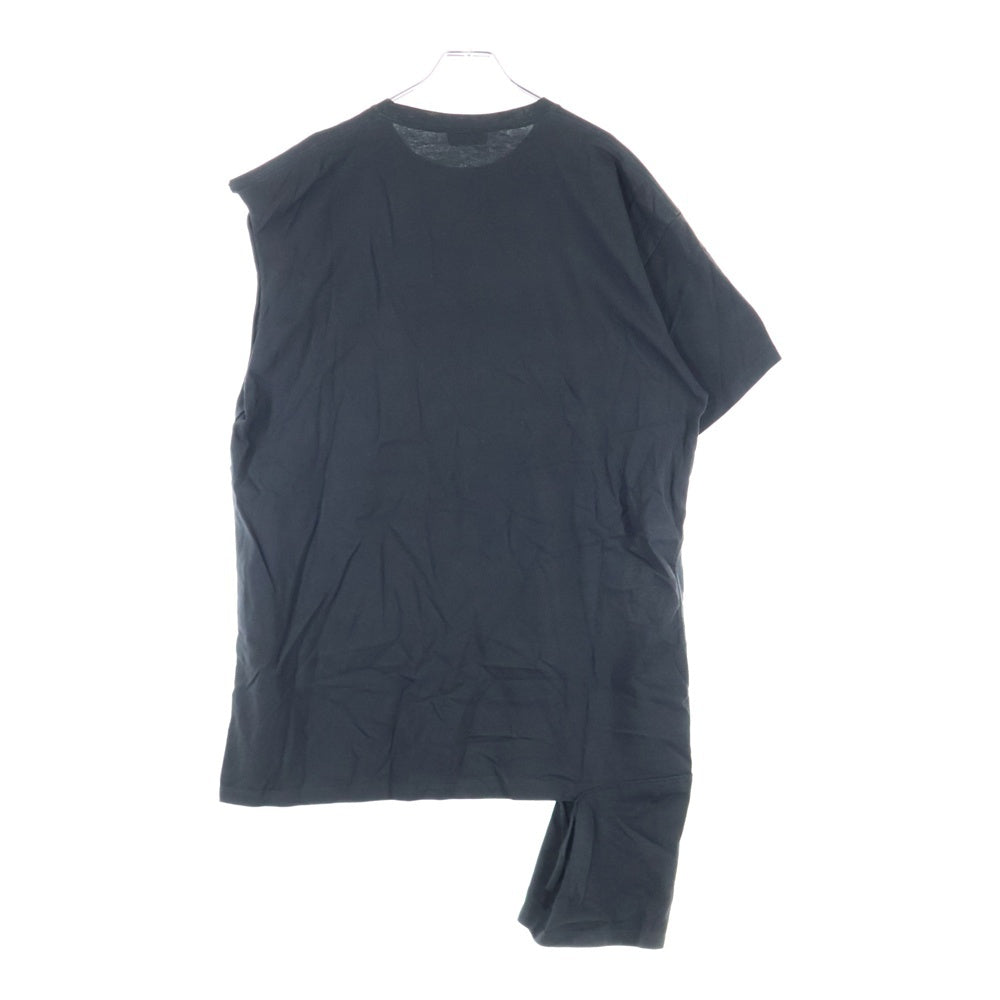 RAF SIMONS(ラフシモンズ) 19SS OPEN SIDE T-SHIRT オープンサイドTシャツ プリント ブラック 191-132