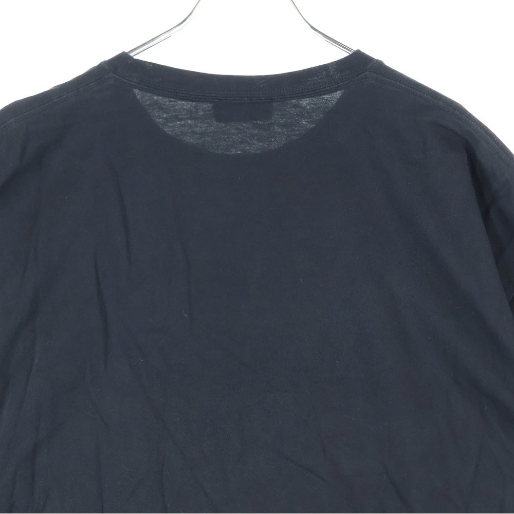 RAF SIMONS(ラフシモンズ) 19SS OPEN SIDE T-SHIRT オープンサイドTシャツ プリント ブラック 191-132