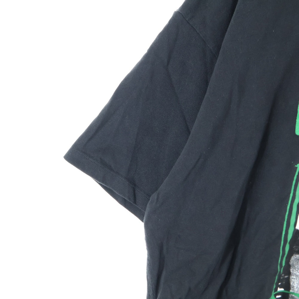 RAF SIMONS(ラフシモンズ) 19SS OPEN SIDE T-SHIRT オープンサイドTシャツ プリント ブラック 191-132