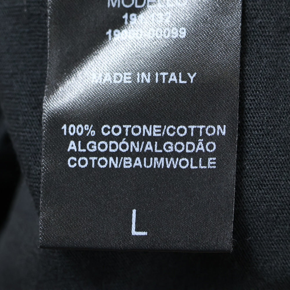 RAF SIMONS(ラフシモンズ) 19SS OPEN SIDE T-SHIRT オープンサイドTシャツ プリント ブラック 191-132