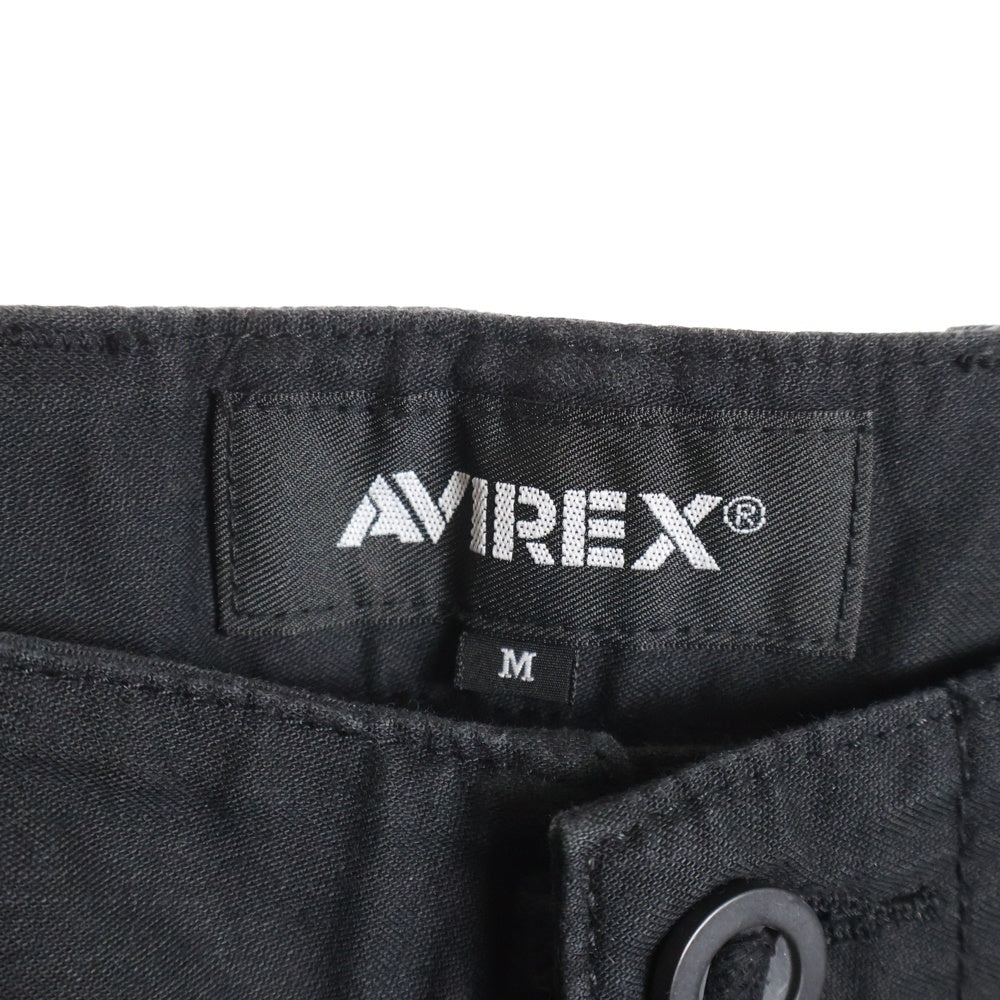 AVIREX(アヴィレックス) コットン マルチポケット カーゴパンツ ブラック 783-4110022