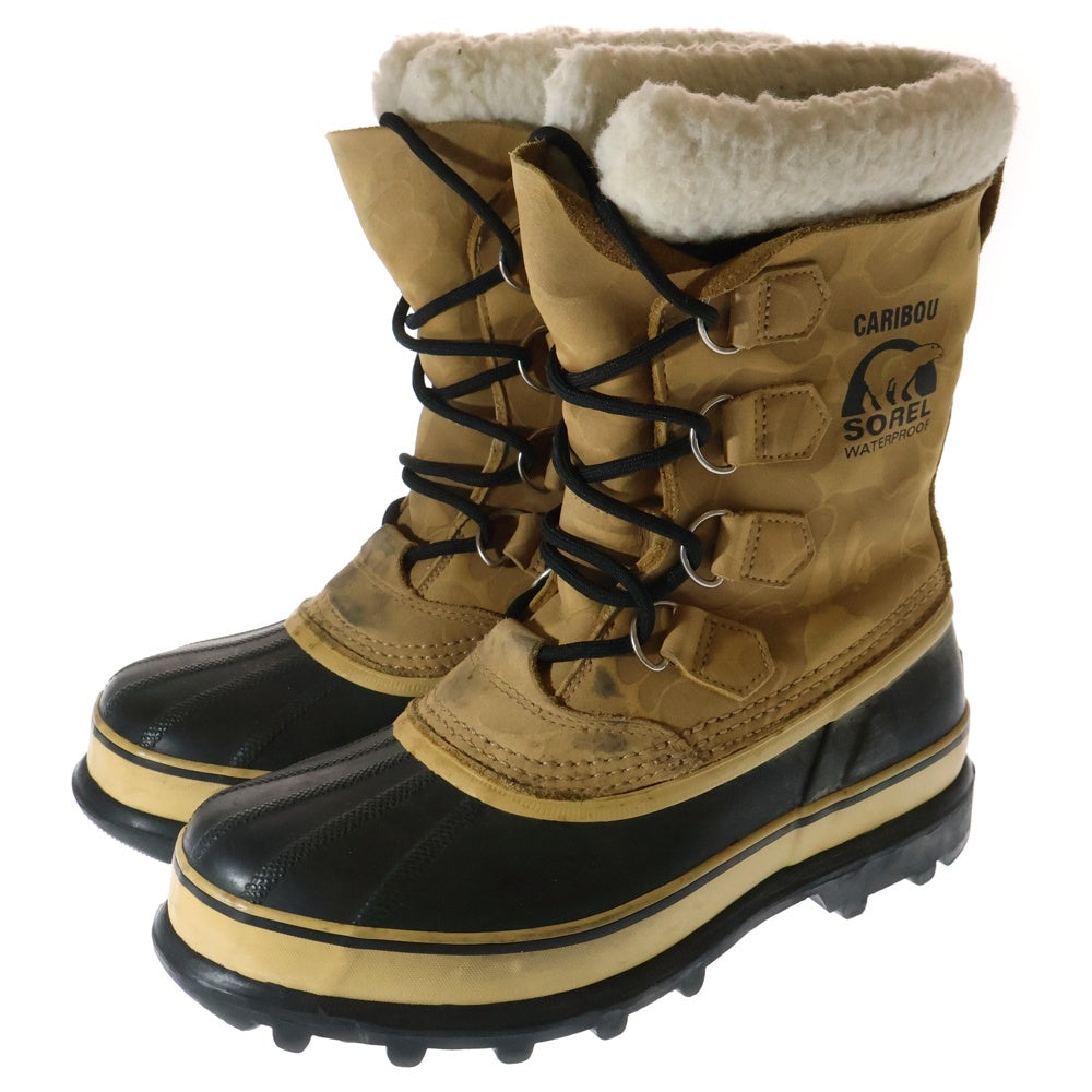 SOREL(ソレル) ×A BATHING APE CARIBOU BAPE ア ベイシング エイプ サルカモ カリブー スノーブーツ レディース ブラウン NM1517-281