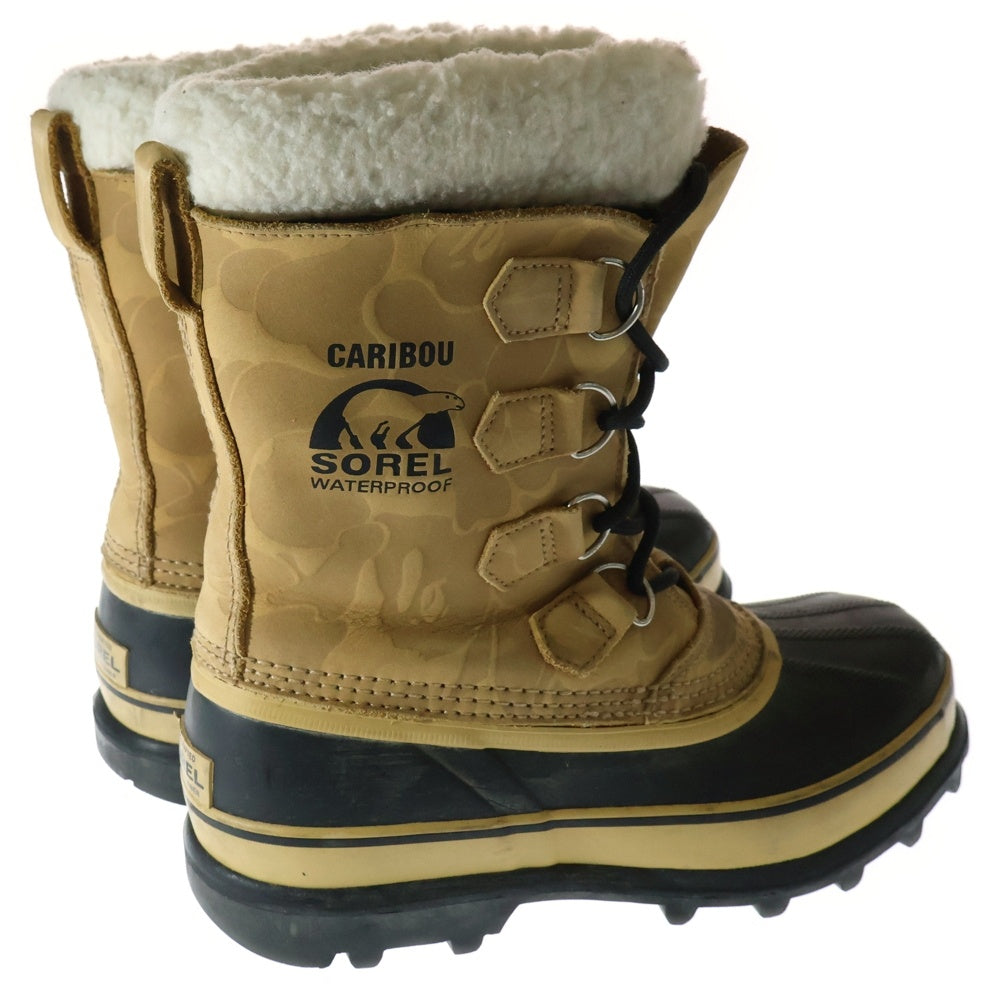 SOREL(ソレル) ×A BATHING APE CARIBOU BAPE ア ベイシング エイプ サルカモ カリブー スノーブーツ レディース ブラウン NM1517-281