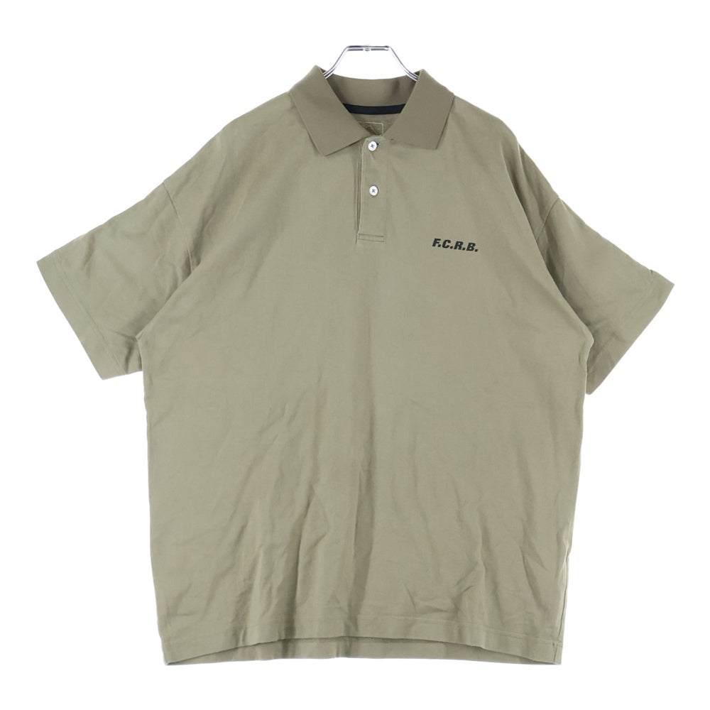 F.C.R.B./F.C.Real Bristol/FCRB(エフシーアールビー/エフシーレアルブリストル) 23SS BIG LOGO WIDE POLO ビック ロゴデザイン ワイド 半袖ポロシャツ グリーン FCRB-230072