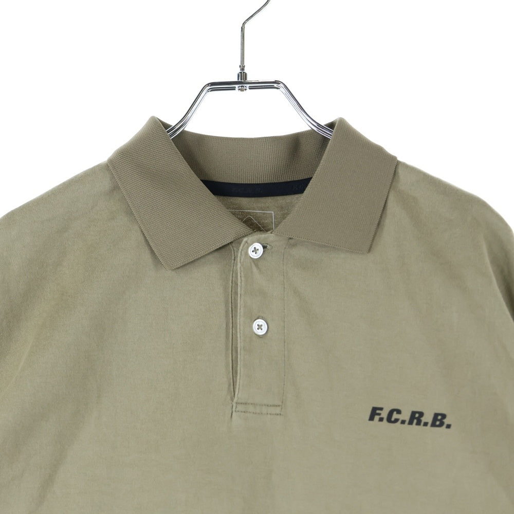 F.C.R.B./F.C.Real Bristol/FCRB(エフシーアールビー/エフシーレアルブリストル) 23SS BIG LOGO WIDE POLO ビック ロゴデザイン ワイド 半袖ポロシャツ グリーン FCRB-230072
