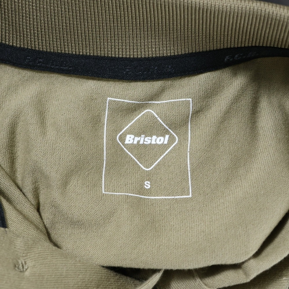 F.C.R.B./F.C.Real Bristol/FCRB(エフシーアールビー/エフシーレアルブリストル) 23SS BIG LOGO WIDE POLO ビック ロゴデザイン ワイド 半袖ポロシャツ グリーン FCRB-230072