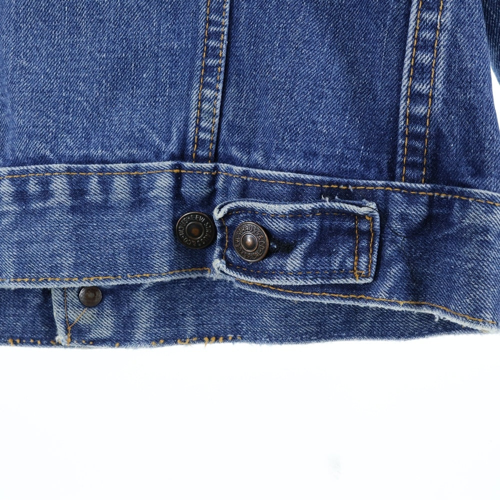 Levi's(リーバイス) 60-70s VINTAGE 70505 4th ヴィンテージ ボタン裏刻印52 ビッグE 不均等V デニム トラッカージャケット インディゴ