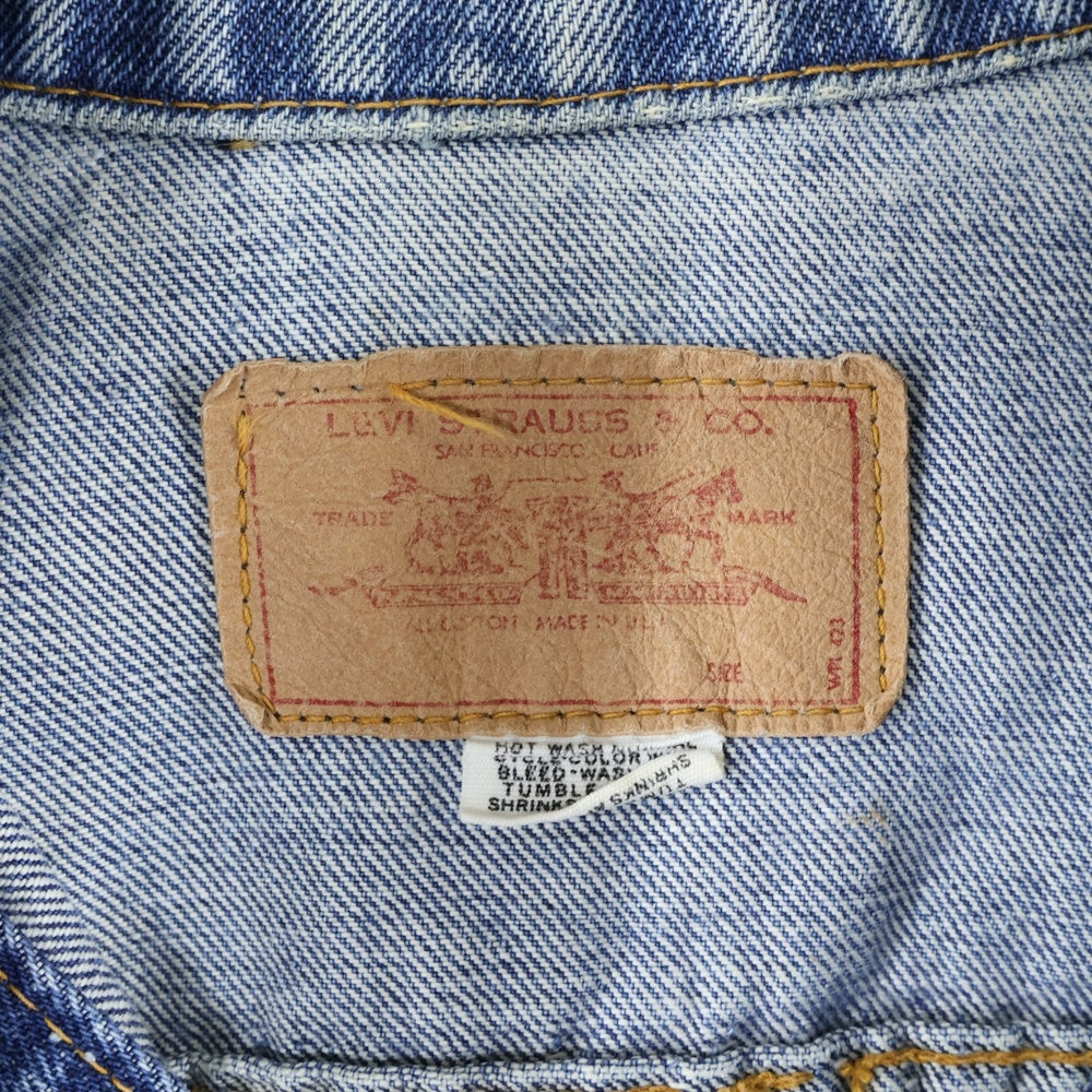 Levi's(リーバイス) 60-70s VINTAGE 70505 4th ヴィンテージ ボタン裏刻印52 ビッグE 不均等V デニム トラッカージャケット インディゴ