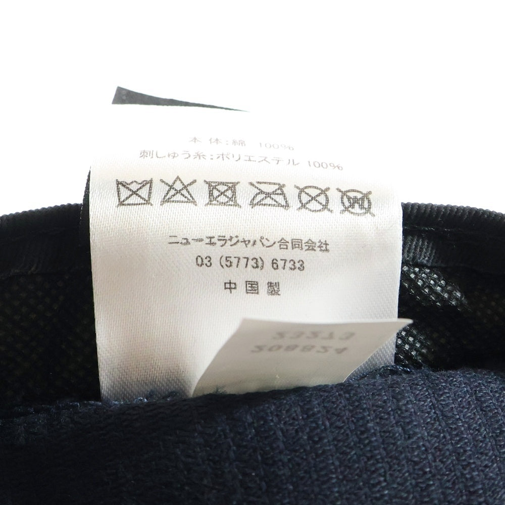 NEW ERA(ニューエラ) ロゴ刺繍 コーデュロイ バケットハット 帽子 ネイビー