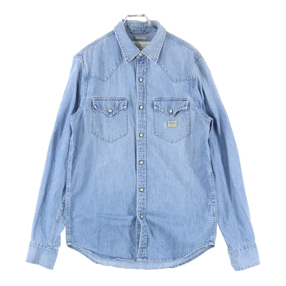 DENIM & SUPPLY RALPH LAUREN(デニム アンド サプライ ラルフローレン) REGULAR FIT レギュラーフィット デニム ウエスタン長袖シャツ インディゴ