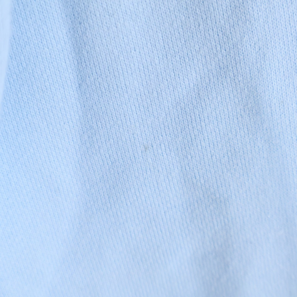 STAETER BLACK LABEL(スターターブラックレーベル) 日本製 ロゴプリント コットン スウェット プルオーバーパーカー ライトブルー