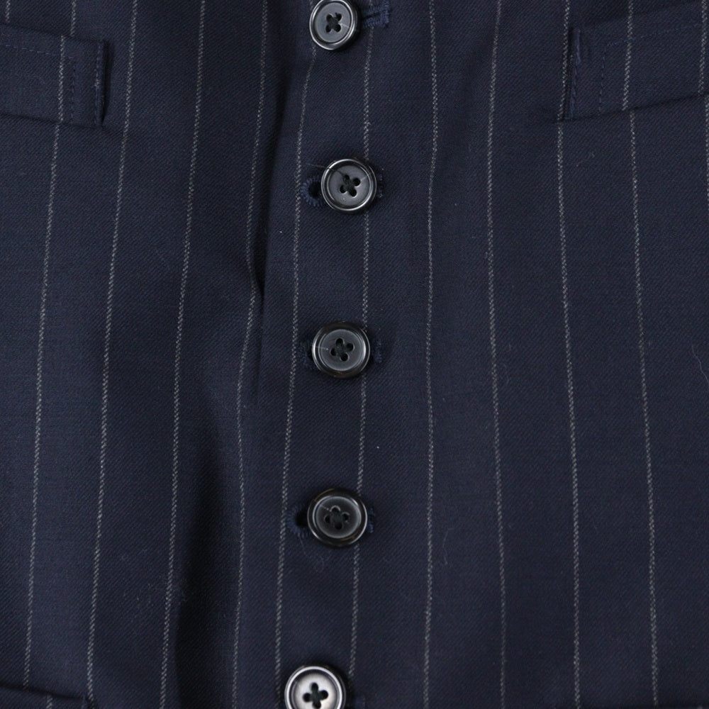 DENIM & SUPPLY RALPH LAUREN(デニム アンド サプライ ラルフローレン) ストライプ柄 ポリウール 6B ベスト ネイビー