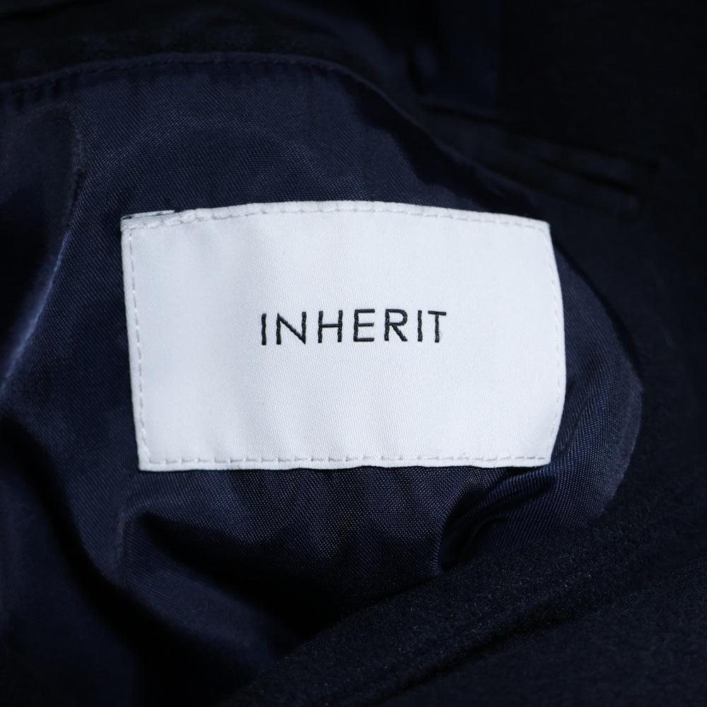 INHERIT(インヘリット) ポリレーヨン 3B チェスターコート ネイビー 17-020-720-3010-4-0