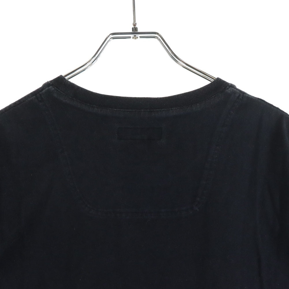 BURBERRY BLUE LABEL(バーバリーブルーレーベル) ロゴプリント クルーネック 半袖Tシャツ カットソー ブラック E3P50-205-09