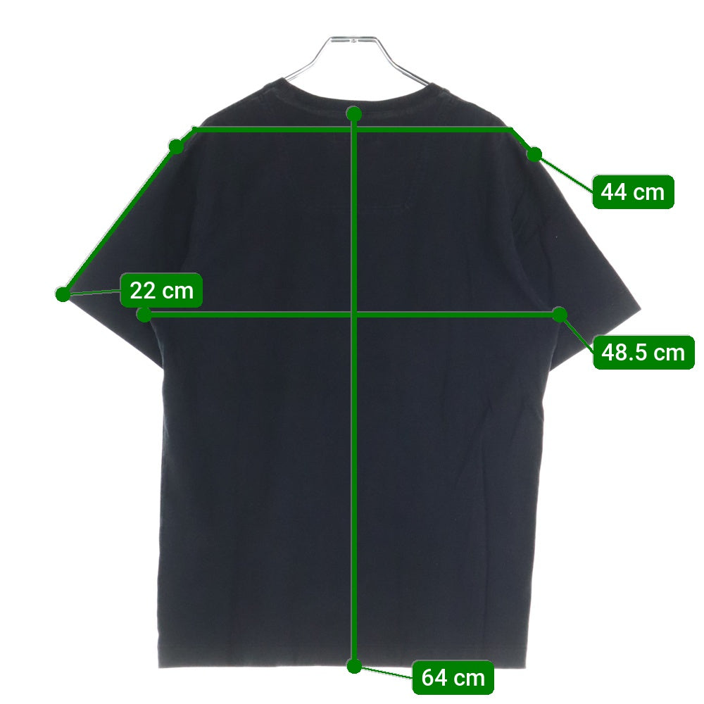 BURBERRY BLUE LABEL(バーバリーブルーレーベル) ロゴプリント クルーネック 半袖Tシャツ カットソー ブラック E3P50-205-09