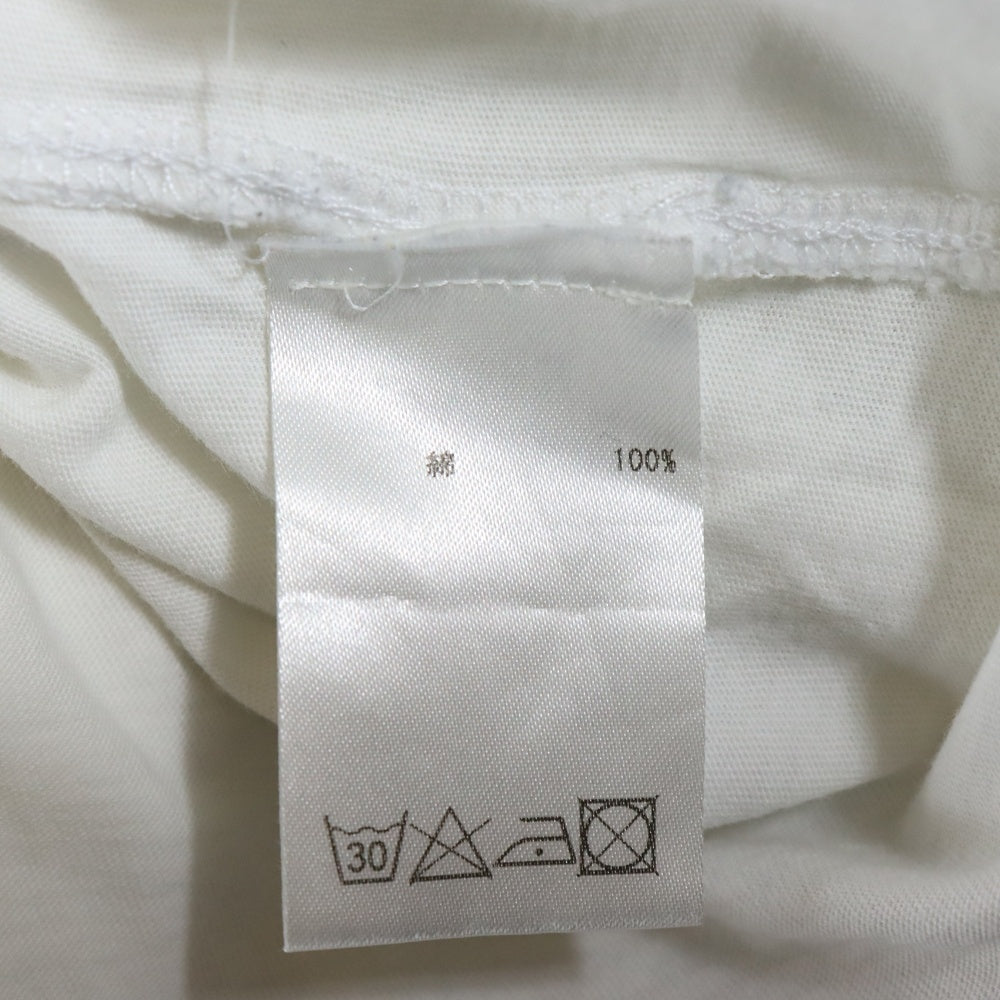 LOVELESS(ラブレス) NO COMMENT PARIS フランス製 フォトプリント コットン 半袖Tシャツ カットソー ホワイト