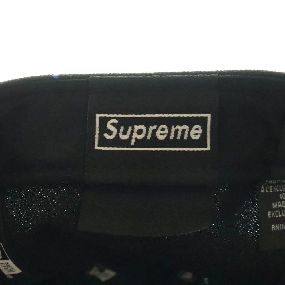 SUPREME(シュプリーム) 23SS ×NEW ERA King Of New York Cap ニューエラ キングオブニューヨーク 6パネル ベースボールキャップ 帽子 ブラック