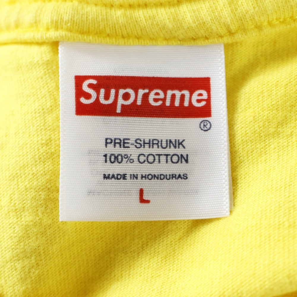SUPREME(シュプリーム) 25SS Announcing Tee アナウンシング フロントプリント クルーネック 半袖Tシャツ カットソー イエロー
