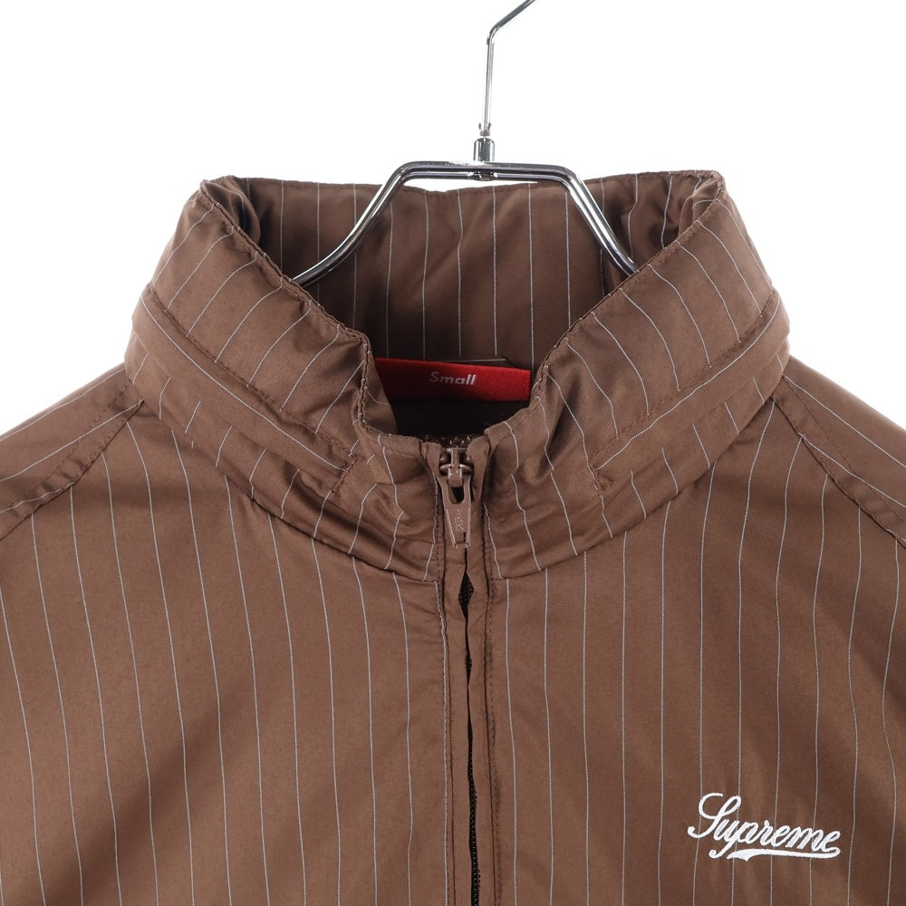 SUPREME(シュプリーム) 24AW Reflective Pinstripe Track Jacket リフレクティブ ピンストライプ トラックジャケット ブラウン