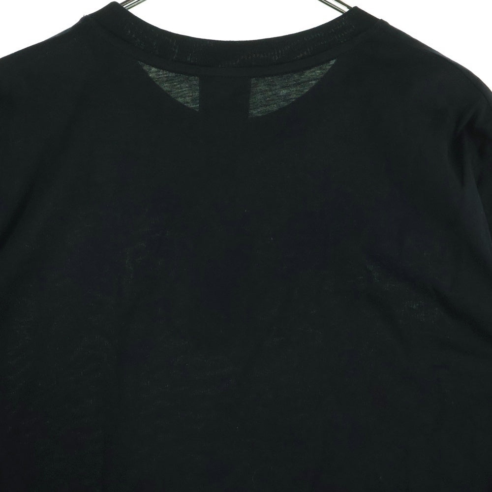 PATOU(パトゥー) フロントロゴプリント クルーネック半袖Tシャツ カットソー レディース ブラック ES-JE029-99-5