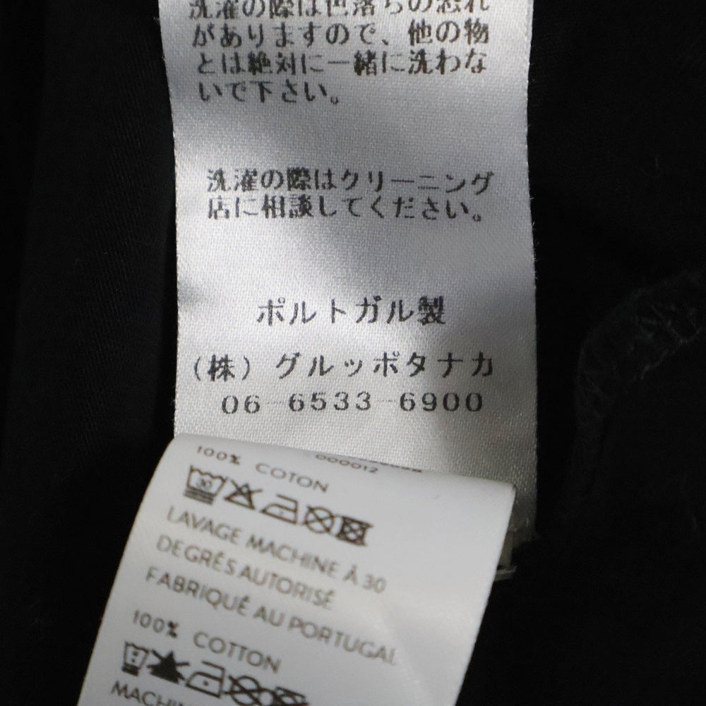 PATOU(パトゥー) フロントロゴプリント クルーネック半袖Tシャツ カットソー レディース ブラック ES-JE029-99-5