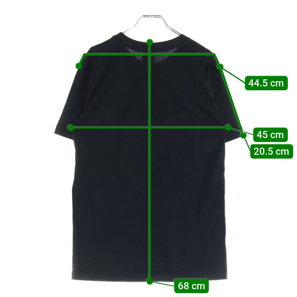 PATOU(パトゥー) フロントロゴプリント クルーネック半袖Tシャツ カットソー レディース ブラック ES-JE029-99-5
