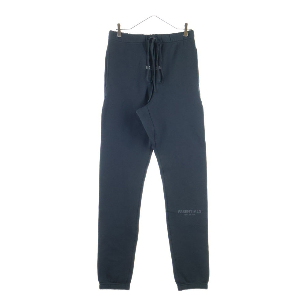 ESSENTIALS FEAR OF GOD(エッセンシャル フィアオブゴッド) REFLECTOR LOGO SWEAT PANTS リフレクターロゴ スウェットロングパンツ ブラック