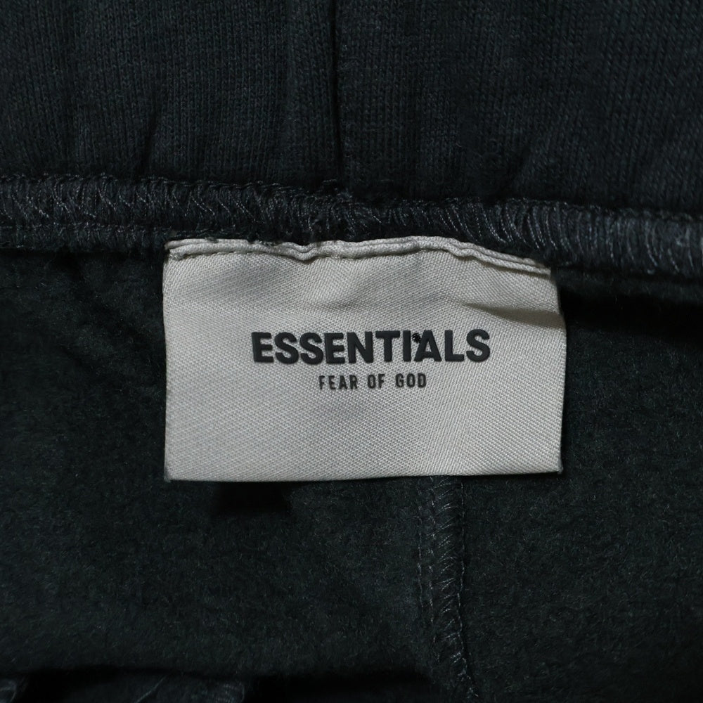 ESSENTIALS FEAR OF GOD(エッセンシャル フィアオブゴッド) REFLECTOR LOGO SWEAT PANTS リフレクターロゴ スウェットロングパンツ ブラック