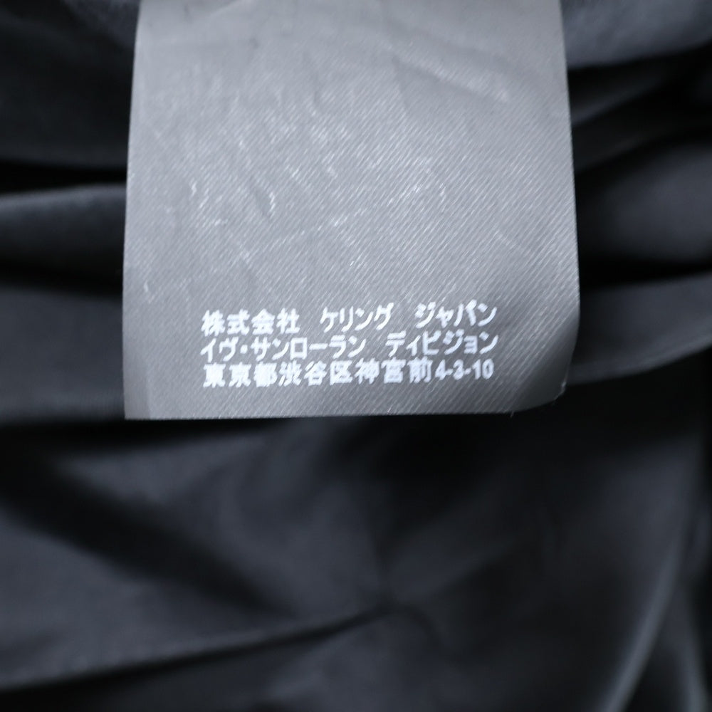 SAINT LAURENT PARIS(サンローランパリ) 16SS ダブルフラップポケット 1B ピークドラペル スモーキング テーラードジャケット レディース ブラック 347255