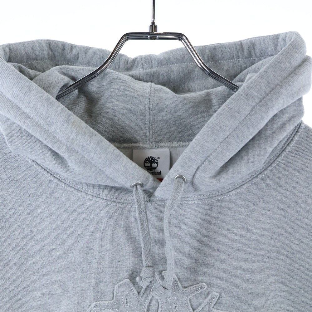 SUPREME(シュプリーム) 23SS Timberland Hooded Sweatshirt フロントロゴデザイン フーデッド スウェット パーカー グレー