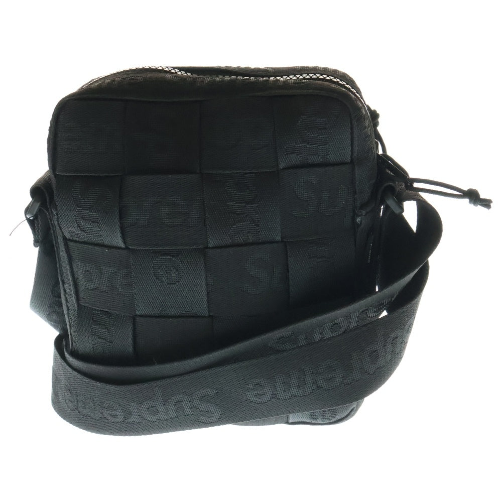 SUPREME(シュプリーム) 24SS Woven Shoulder Bag ウーブンショルダーバッグ ブラック