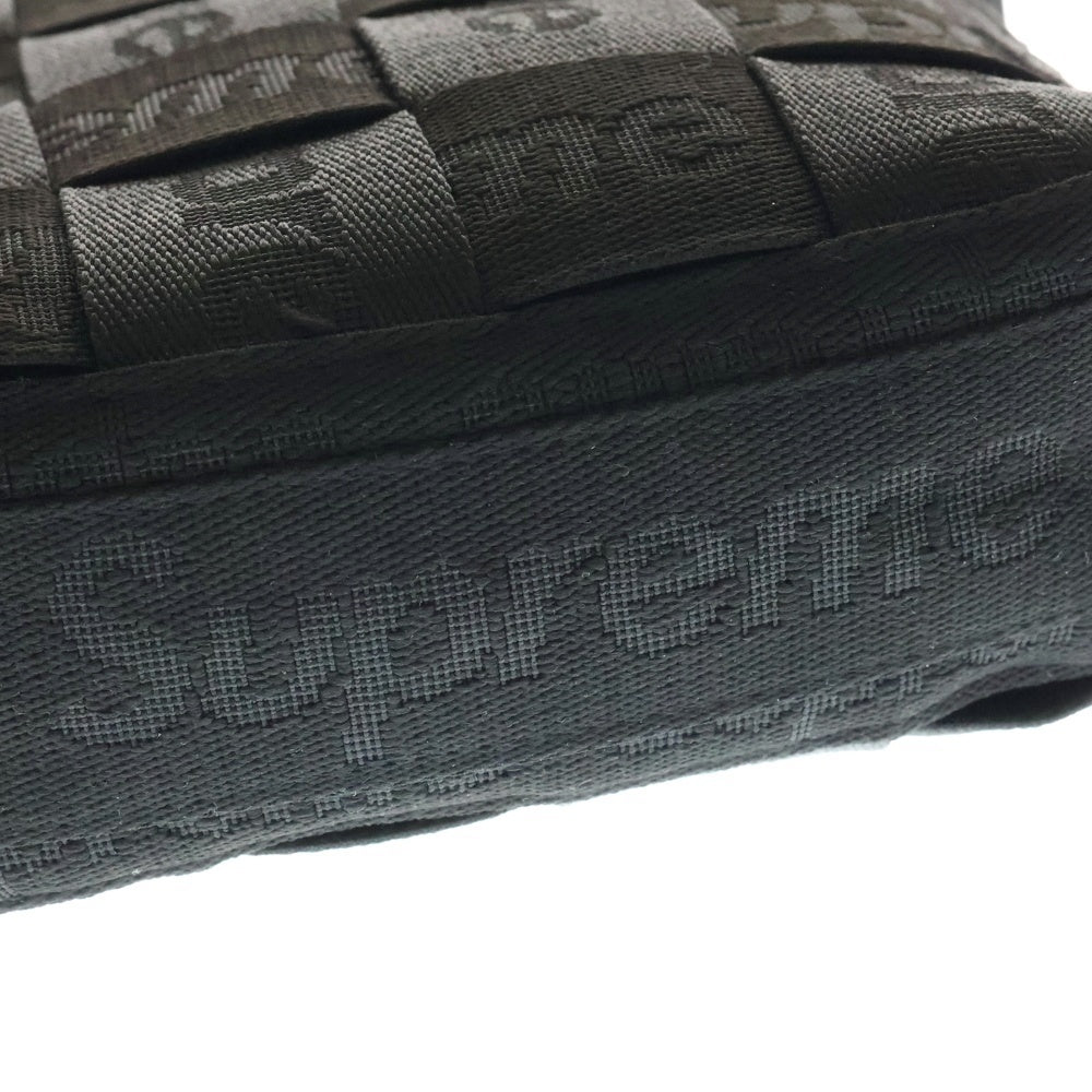 SUPREME(シュプリーム) 24SS Woven Shoulder Bag ウーブンショルダーバッグ ブラック