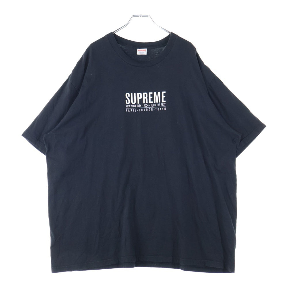SUPREME(シュプリーム) 24SS Paris Tee パリス クルーネック カッソー 半袖Tシャツ ブラック