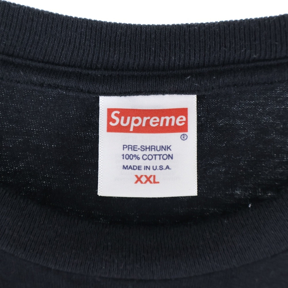 SUPREME(シュプリーム) 24SS Paris Tee パリス クルーネック カッソー 半袖Tシャツ ブラック