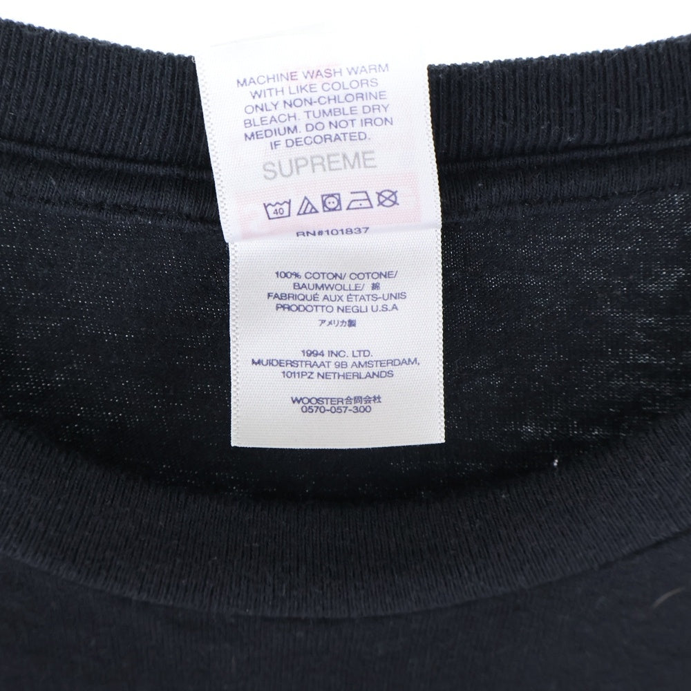 SUPREME(シュプリーム) 24SS Paris Tee パリス クルーネック カッソー 半袖Tシャツ ブラック