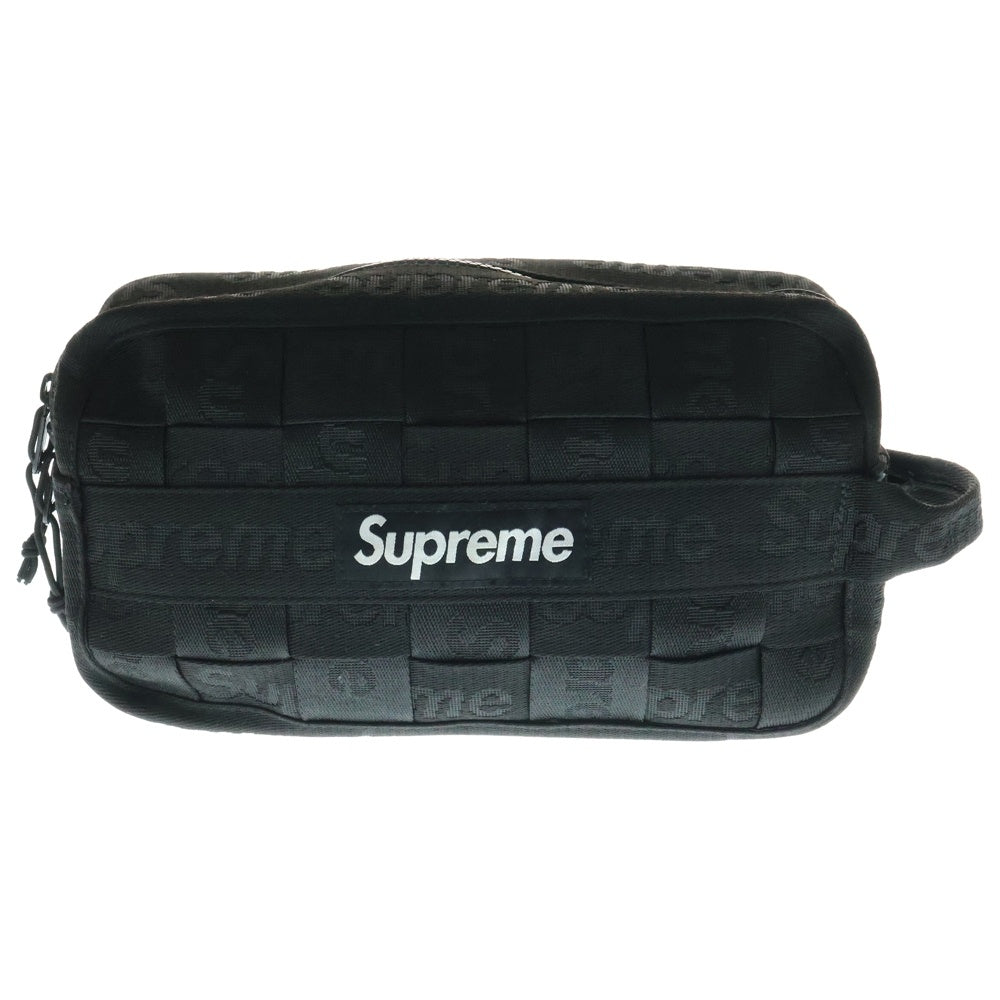 SUPREME(シュプリーム) 24SS Woven Utility Bag Black ウーブン ユーティリティー ポシェット バッグ ブラック