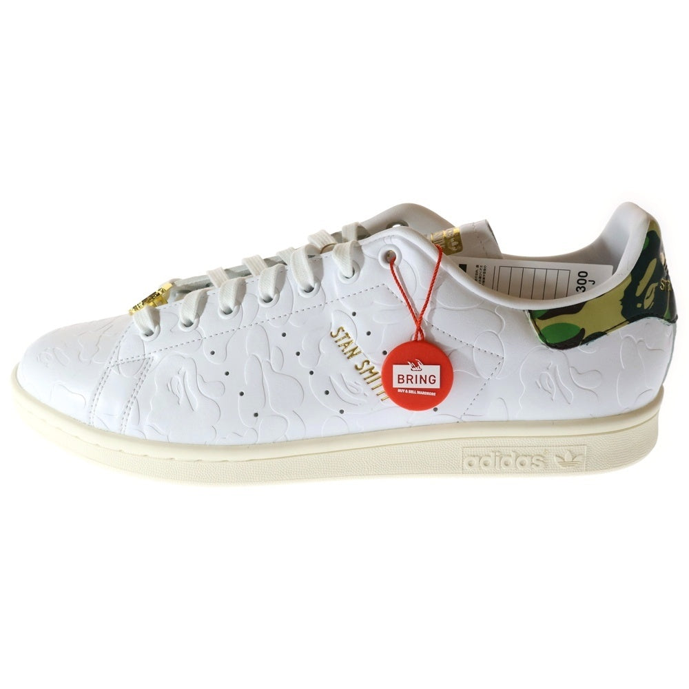 adidas(アディダス) ×A BATHING APE STAN SMITH 30TH ANNIVERSARY WHITE アベイシングエイプ スタンスミス ローカットスニーカー ホワイト US12/30cm IG1115