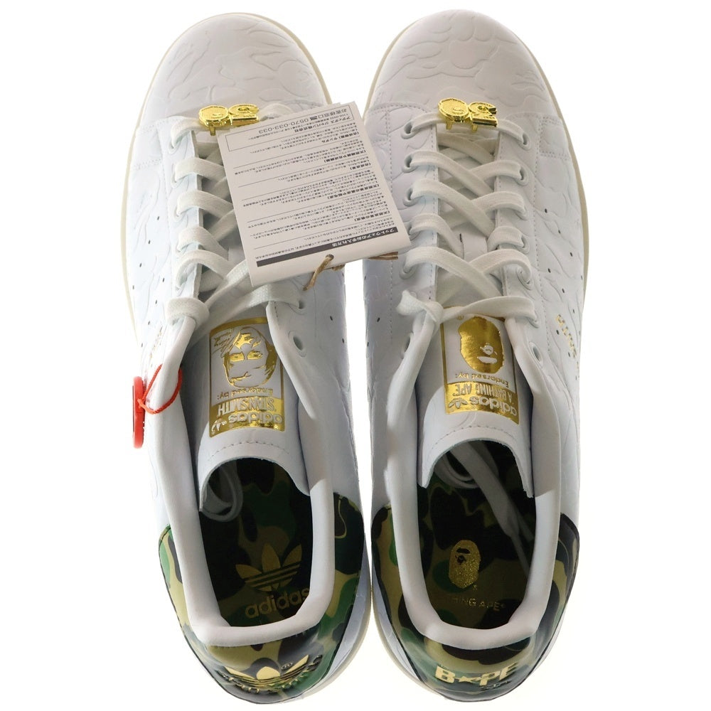 adidas(アディダス) ×A BATHING APE STAN SMITH 30TH ANNIVERSARY WHITE アベイシングエイプ スタンスミス ローカットスニーカー ホワイト US12/30cm IG1115