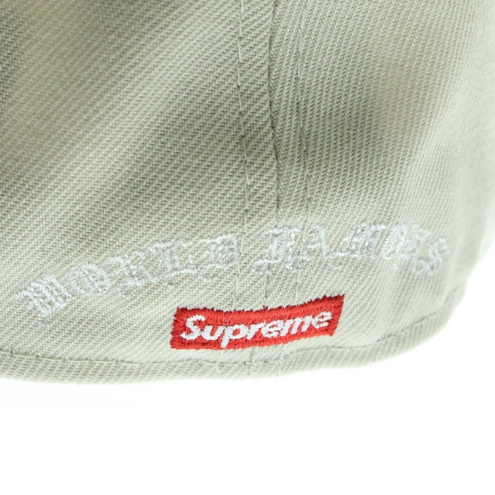 SUPREME(シュプリーム) 24SS ×NEW ERA Gold Cross S Logo Cap ニューエラ ゴールドクロス エスロゴ 6パネル ベースボールキャップ 帽子 ベージュ
