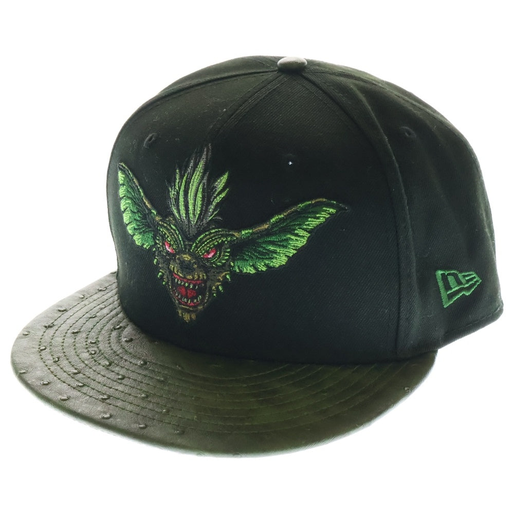 NEW ERA(ニューエラ) 59FIFTY GREMLINS グレムリン キャラクター刺繍 6パネル ベースボールキャップ 帽子 ブラック/グリーン 14439927