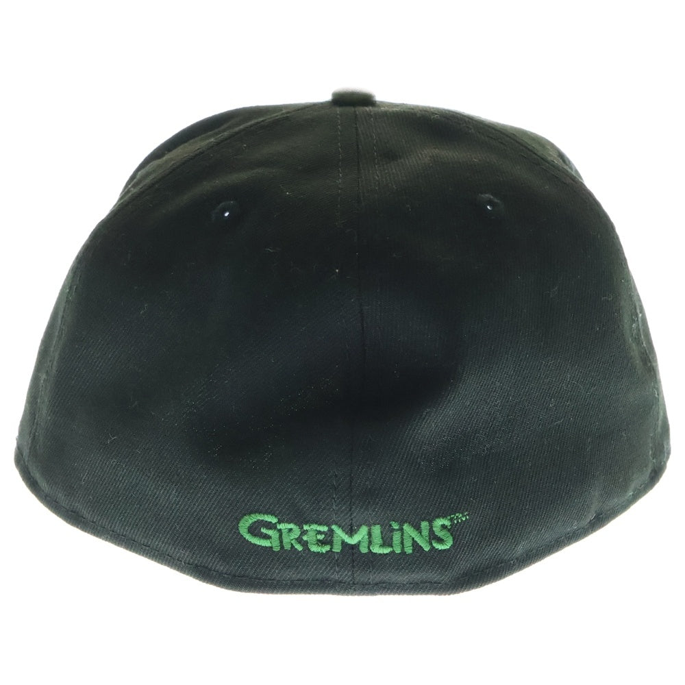 NEW ERA(ニューエラ) 59FIFTY GREMLINS グレムリン キャラクター刺繍 6パネル ベースボールキャップ 帽子 ブラック/グリーン 14439927