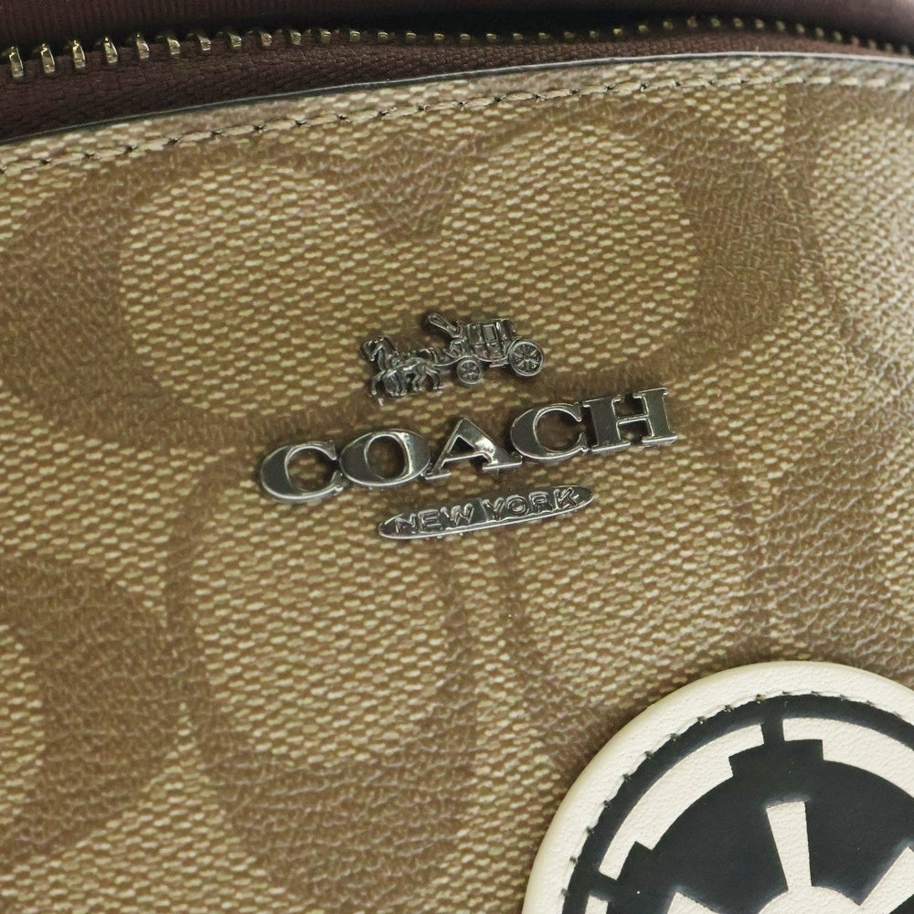 COACH(コーチ) ×STAR WARS スターウォーズ シグネチャーロゴキャンバス ウエストポーチ ボディバッグ ブラウン F88013